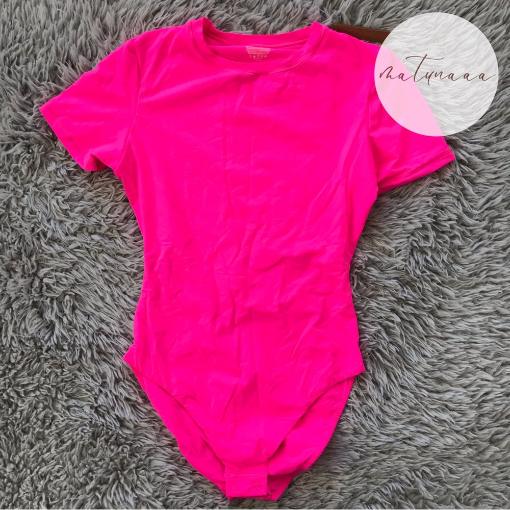 SKIMS Neon Pink Bodysuit